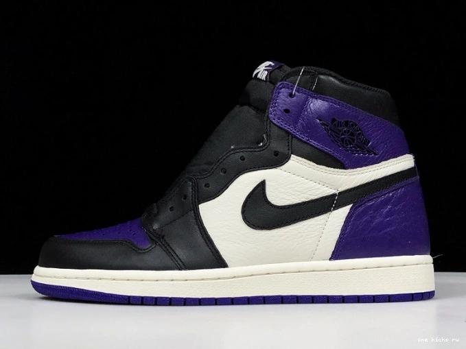 Rep Onekick Court Jordan 1 555088-501 Purple Air 0712